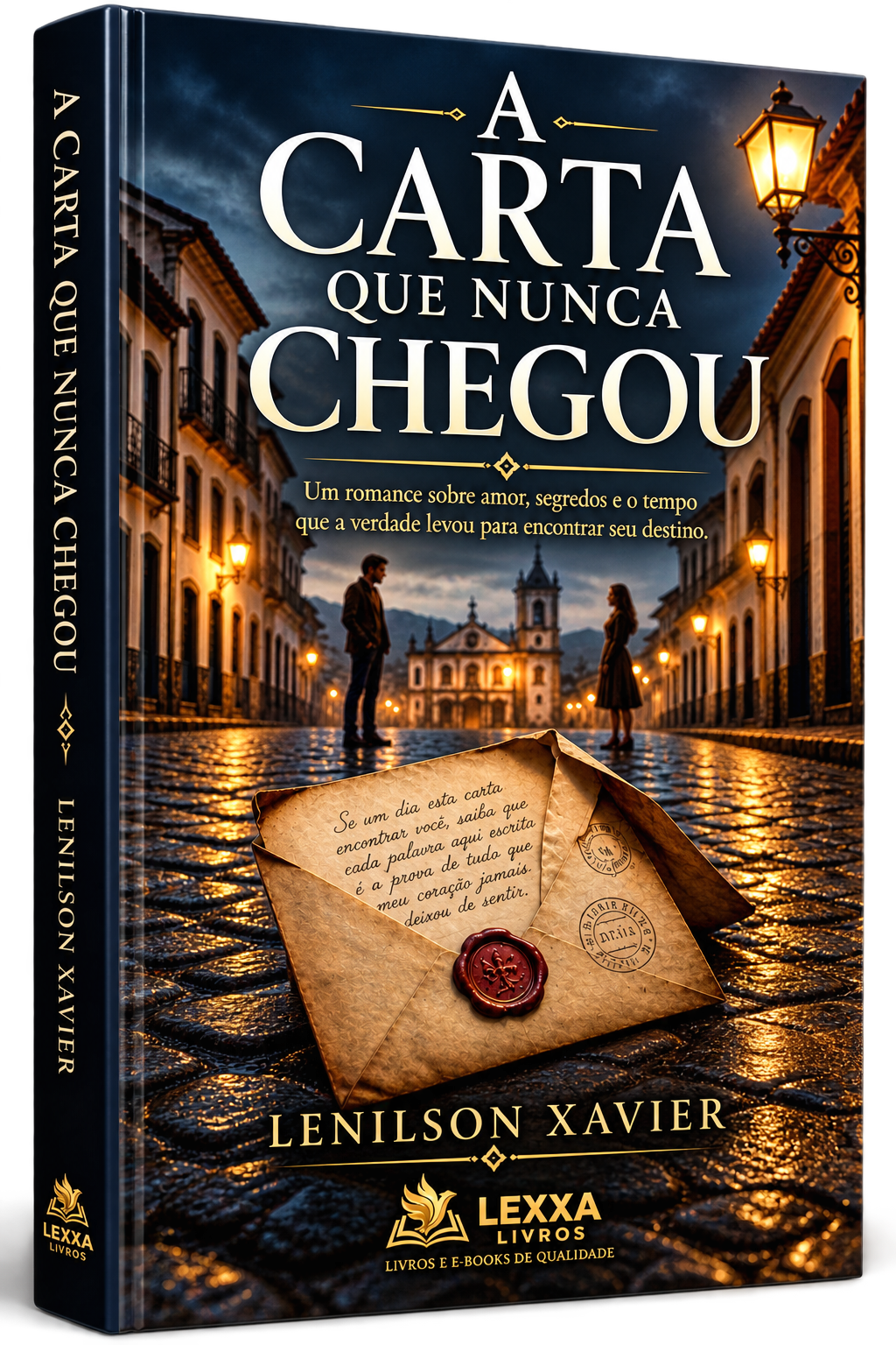 Capa 3D de A Carta que Nunca Chegou, de Lenilson Xavier