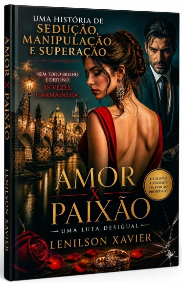 Capa 3D de Amor x Paixão — Uma Luta Desigual, de Lenilson Xavier
