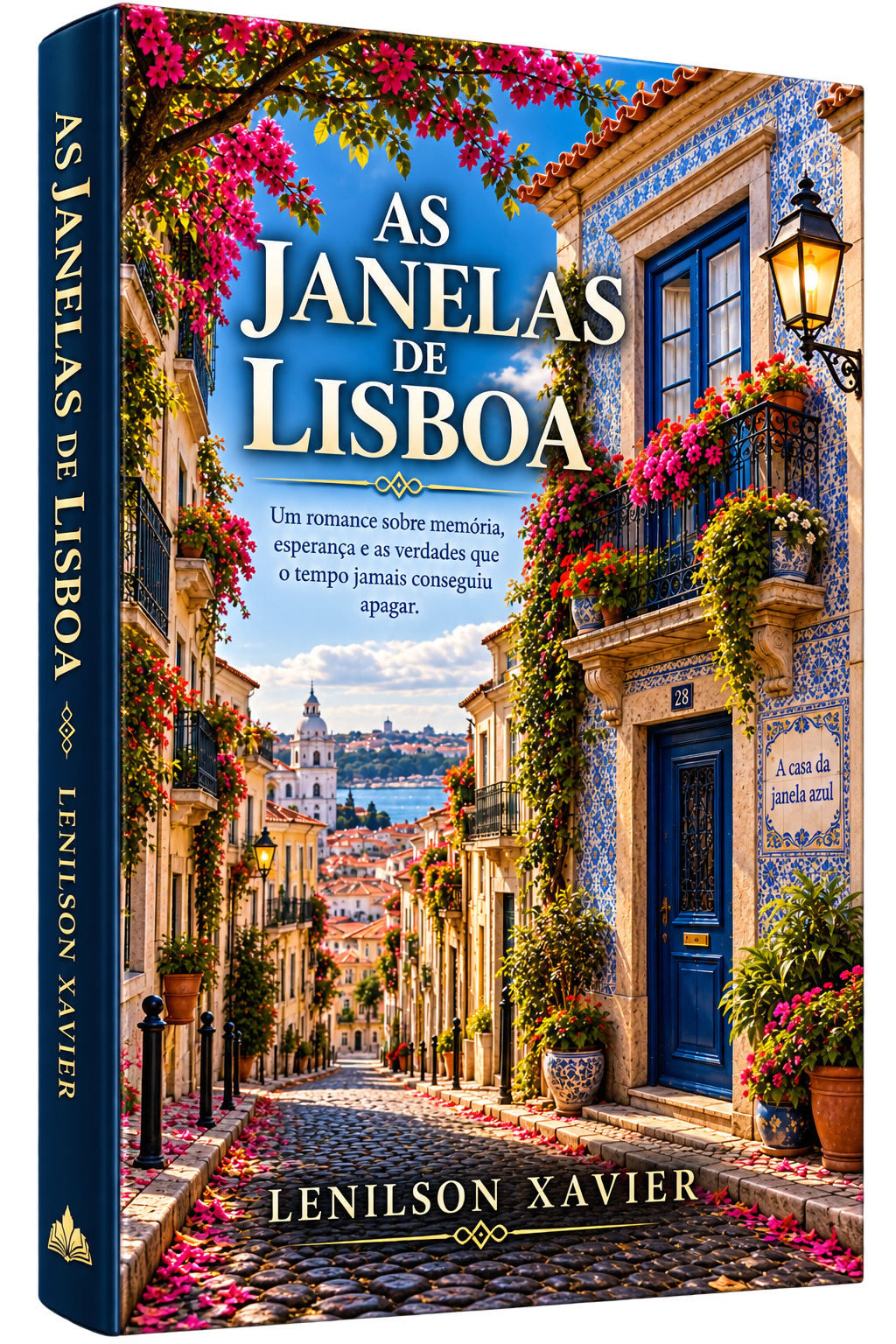 Capa 3D de As Janelas de Lisboa, de Lenilson Xavier