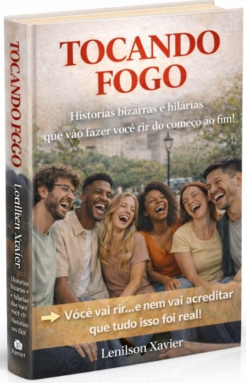 Capa 3D de Tocando Fogo, de Lenilson Xavier
